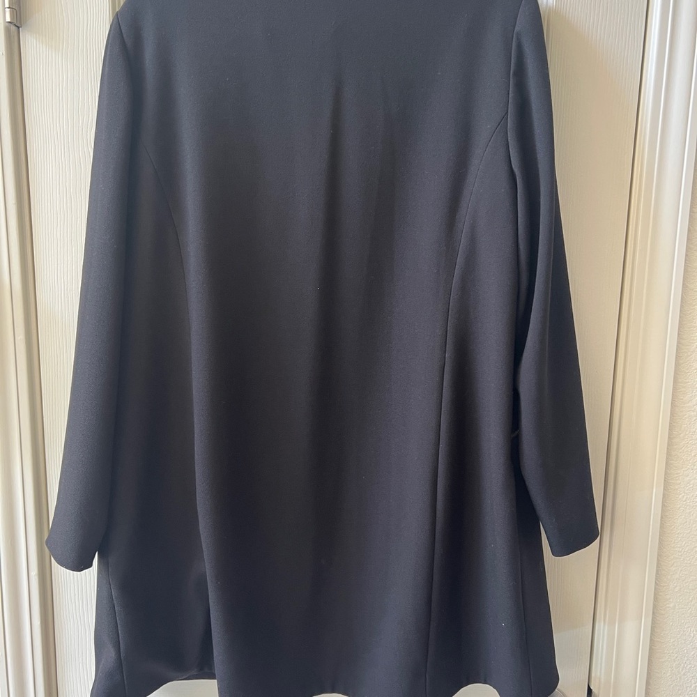 Chico's Black Blazer with Gold Zipper Details - Picture 3 of 4